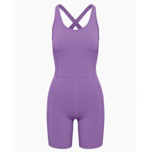 Aritzia TNA Surge Romper in Fig Purple